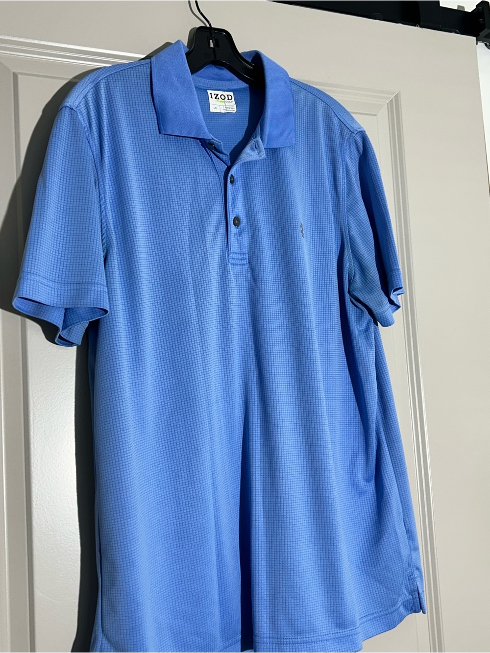 Izod Men's Sky Blue Textured Polo